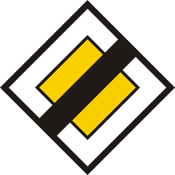Signal Ende der Hauptstrasse (3.04)
